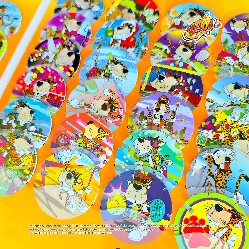 TAZOS | Chester Cheetah · Sports Series  Collection Complete Set 64/64 【Chinese version】