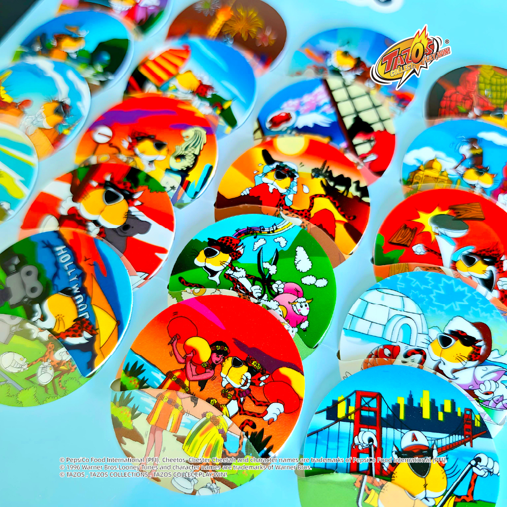 TAZOS | Chester Cheetah · Travel around the world Series  Collection Complete Set 40/40 【Chinese version】