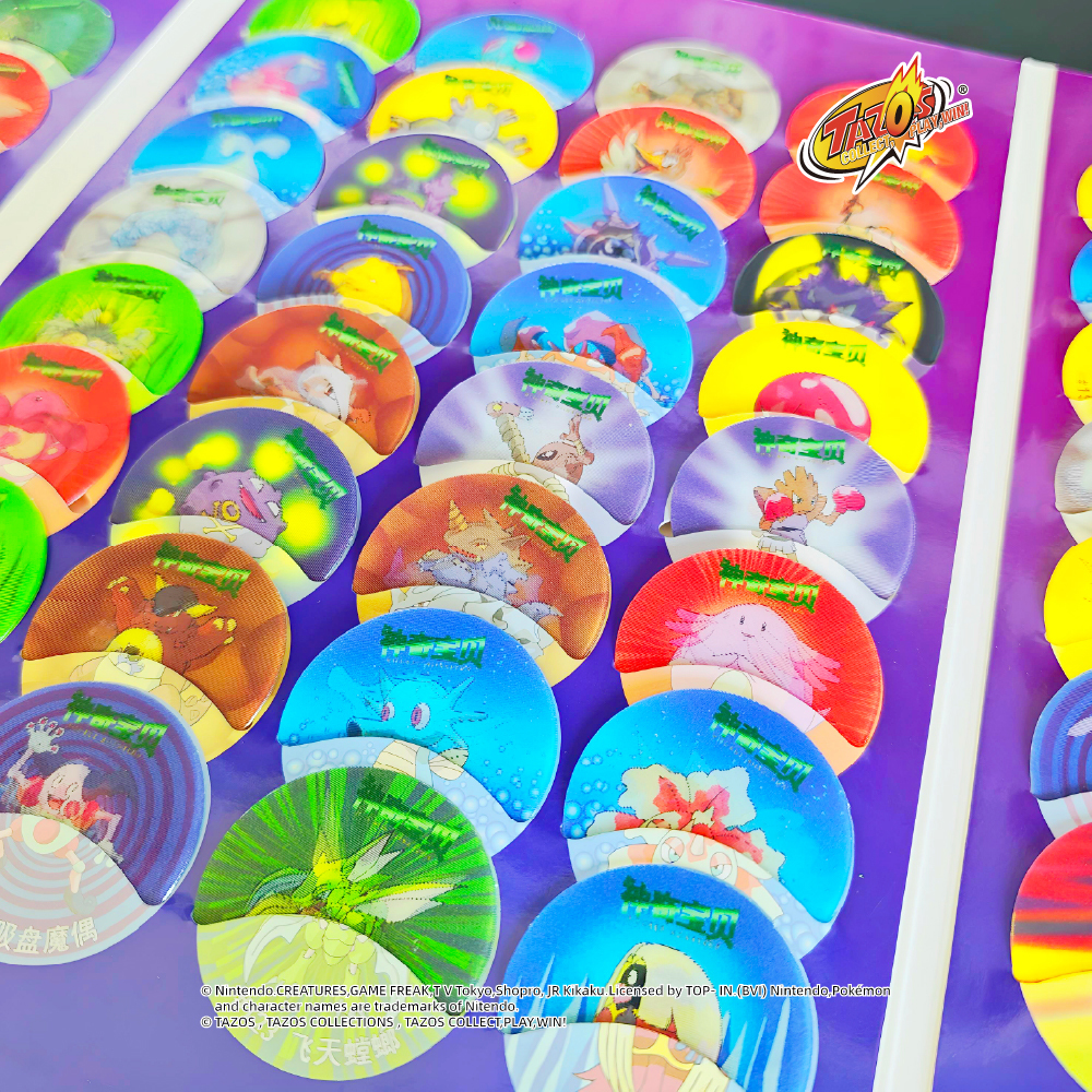 TAZOS Pokemon · 3D Holographic Series Album Collection Complete Set 88/88 【Chinese version】