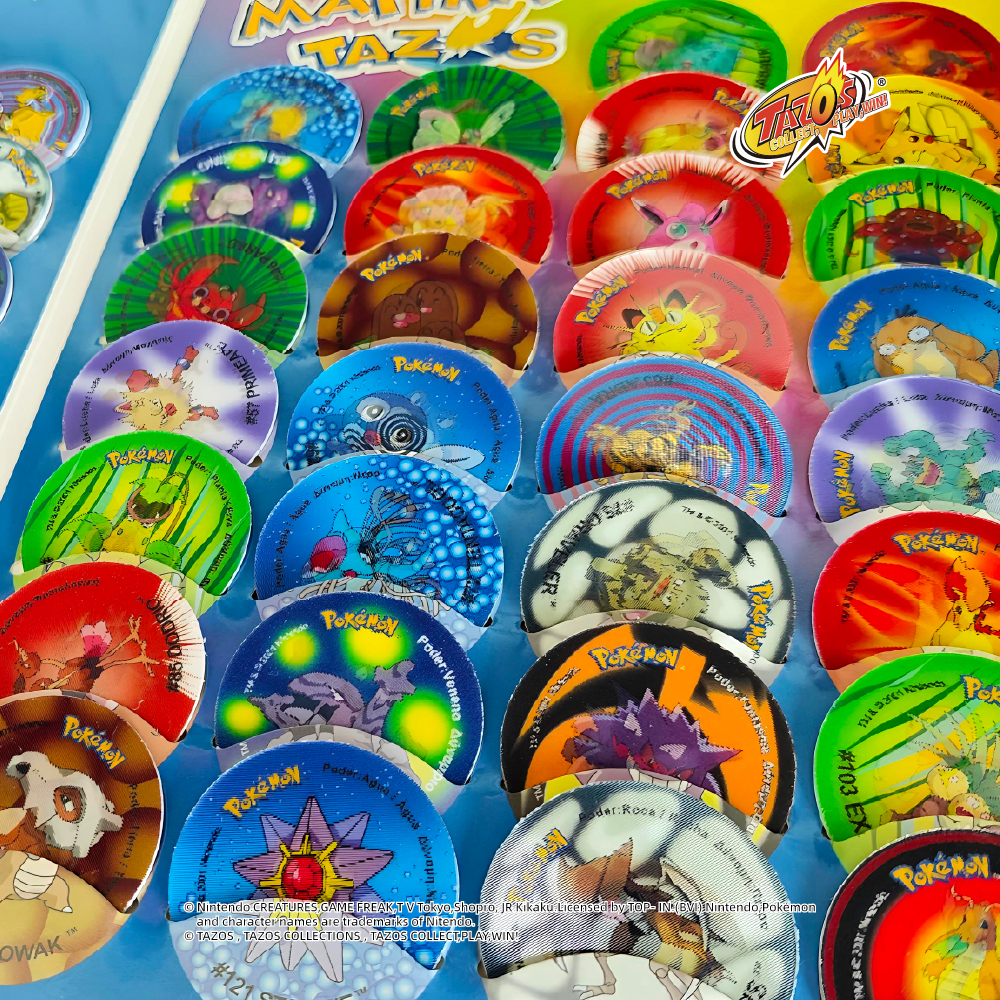 TAZOS Pokémon · Matutano & Tasty Set 1 Album Collection Complete Set 81/81 【Spain & Greece version】