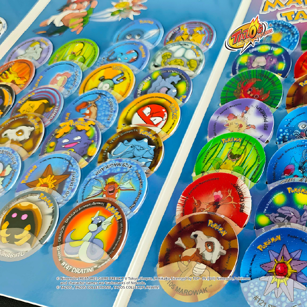 TAZOS Pokémon · Matutano & Tasty Set 1 Album Collection Complete Set 81/81 【Spain & Greece version】