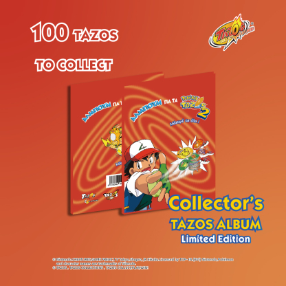 TAZOS Pokémon · Matutano & Tasty Set 2 Album Collection Complete Set 100/100 【Spain & Greece version】