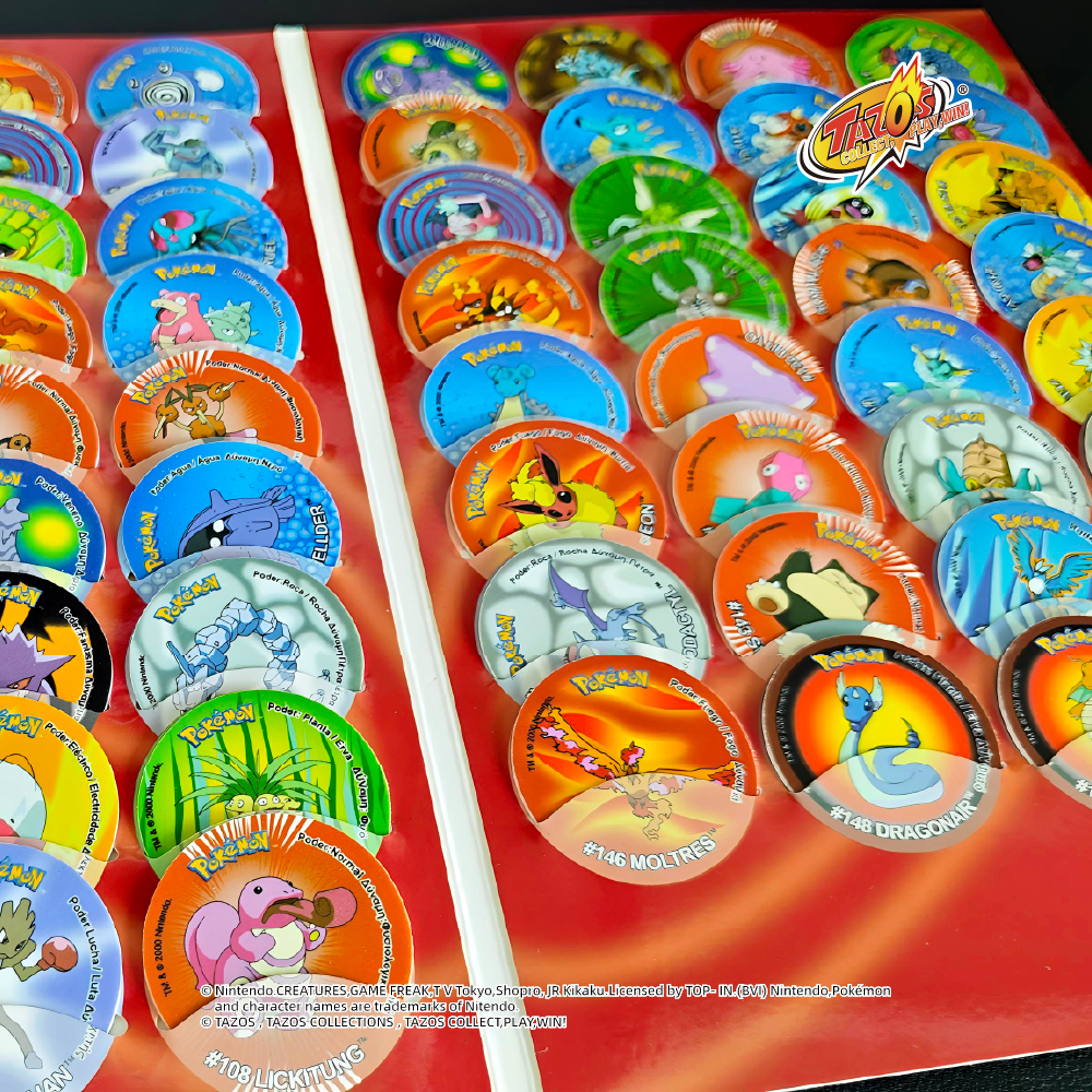TAZOS Pokémon · Matutano & Tasty Set 2 Album Collection Complete Set 100/100 【Spain & Greece version】