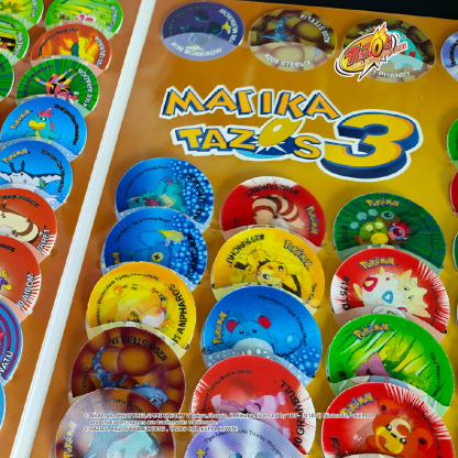TAZOS | Pokémon · Matutano & Tasty Set 3 Album Collection Complete Set 90/90 【Spain & Greece version】