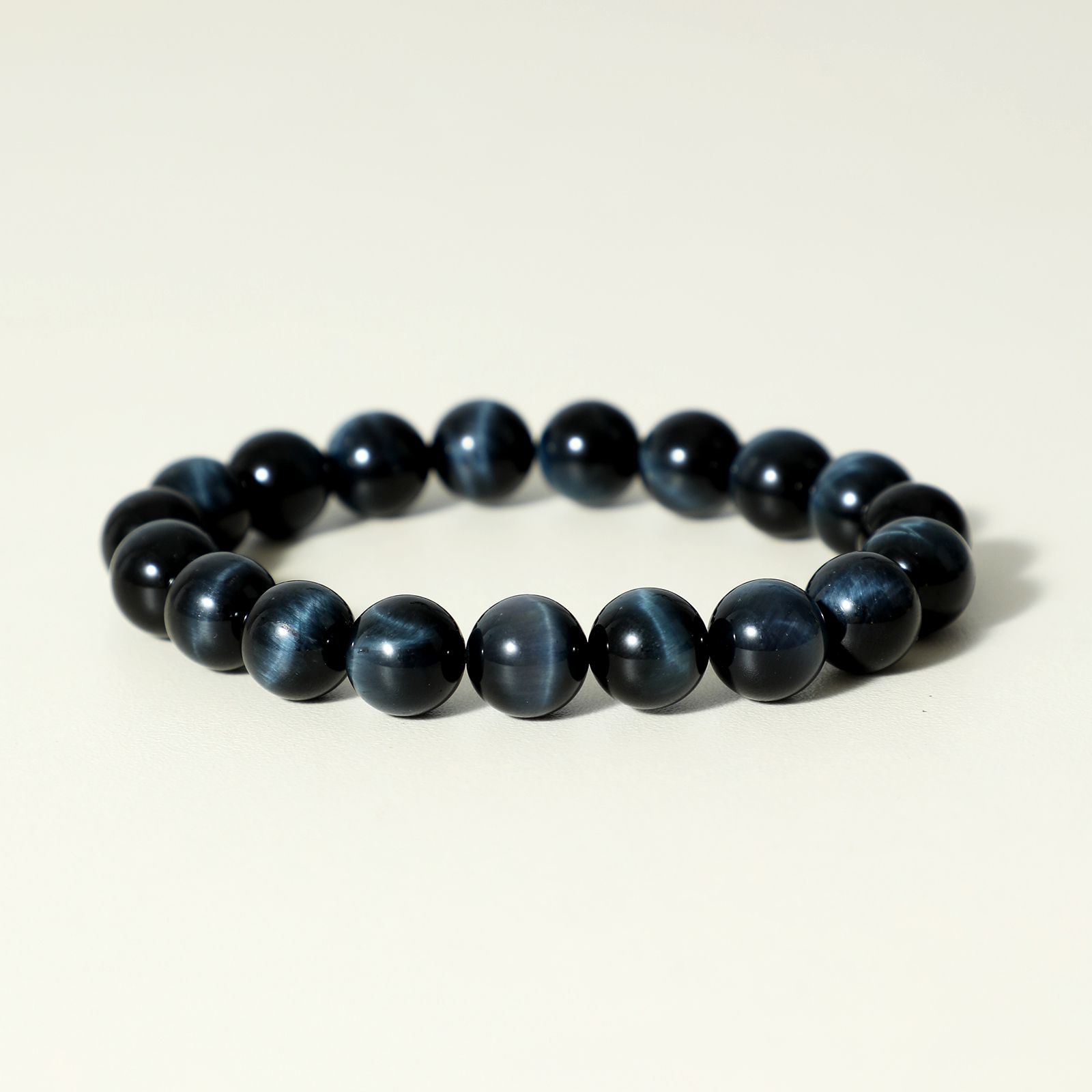 Premium AAA Grade Blue Tiger's Eye Bracelet | Wealth & Courage Amplifier Healing Stone