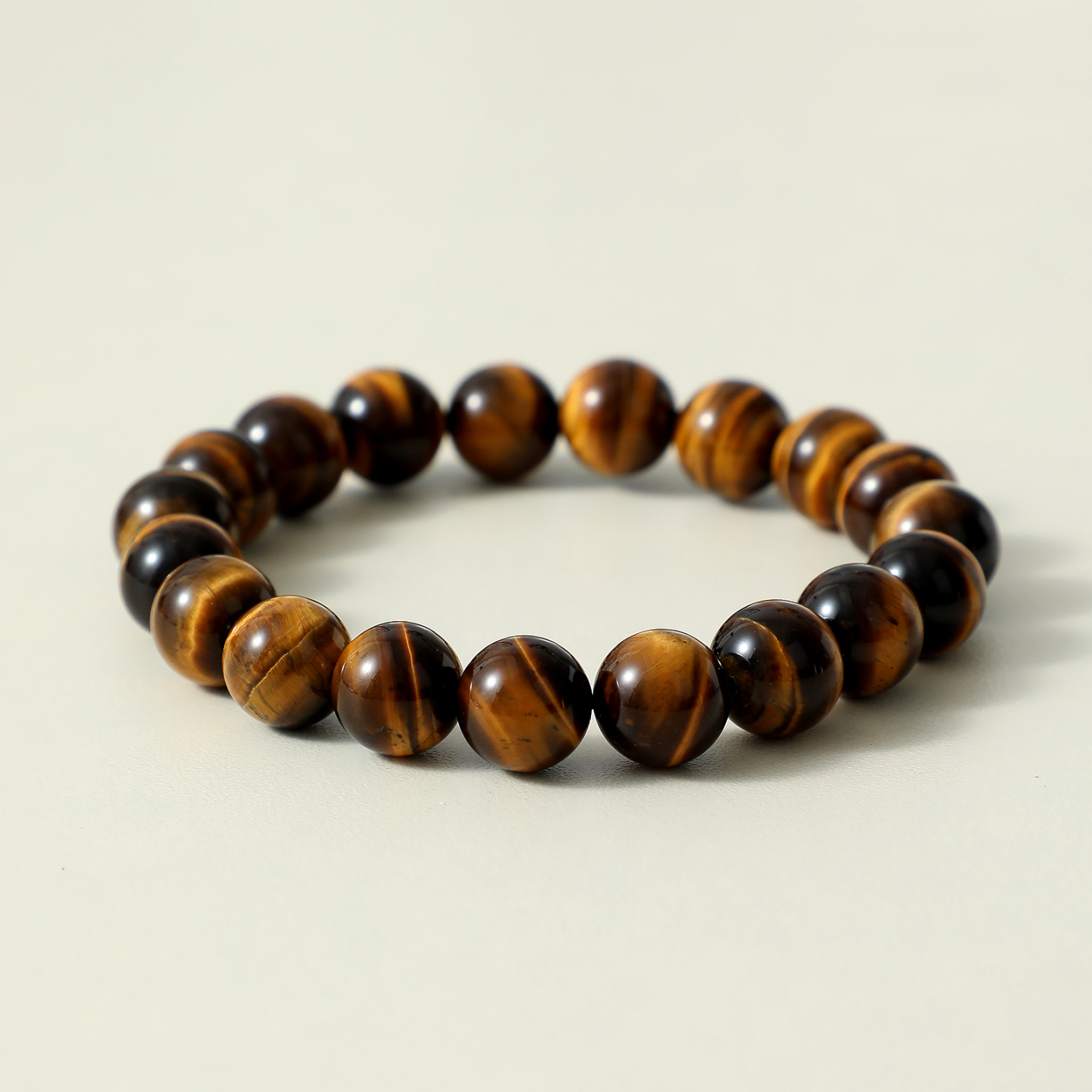 Natural Yellow Tiger's Eye Bracelet | Wealth Luck & Courage Crystal | Genuine Healing Stone Jewelry
