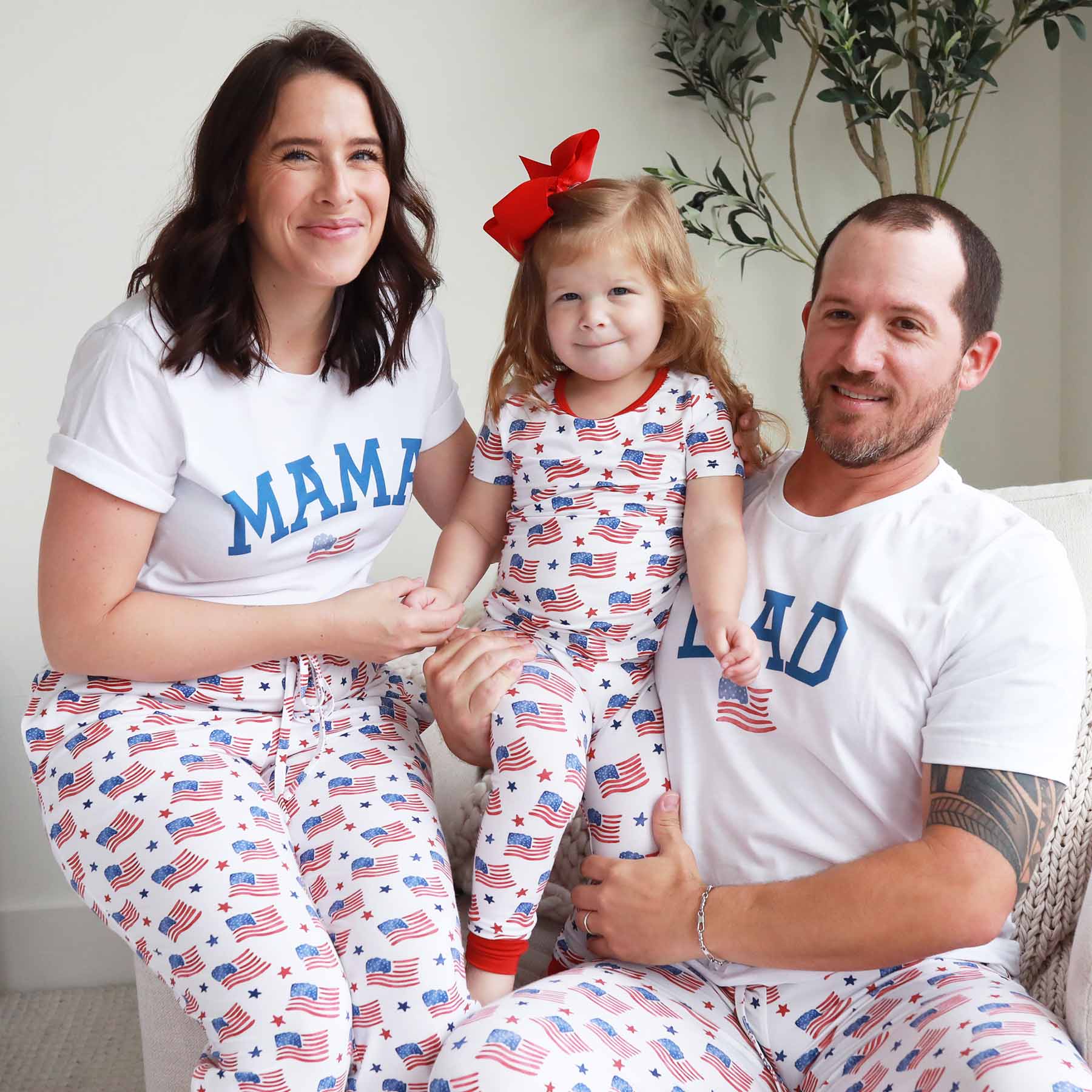 American Dreams Two Piece Pajama Set
