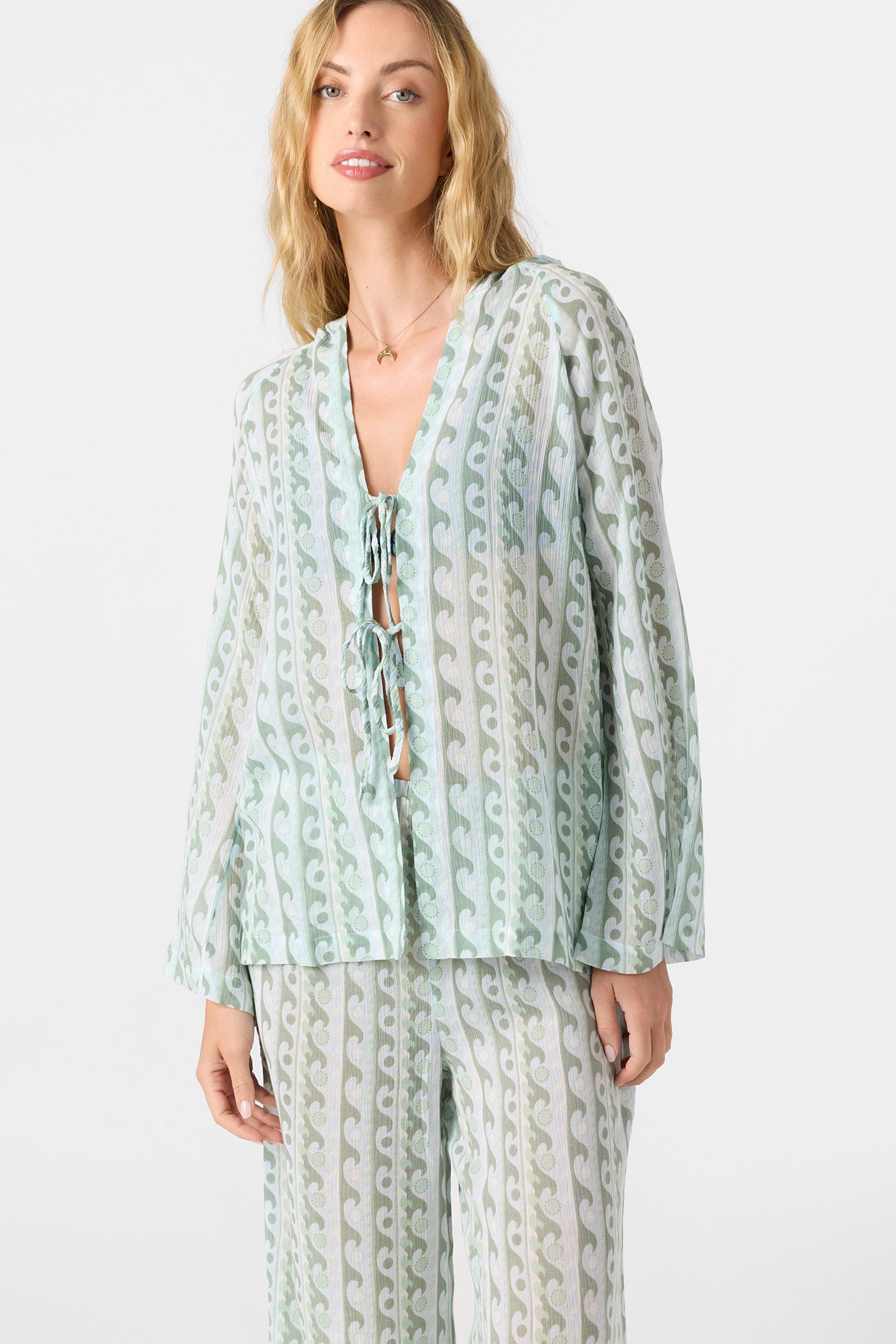 REGINA HOODIE PRINTED TOP