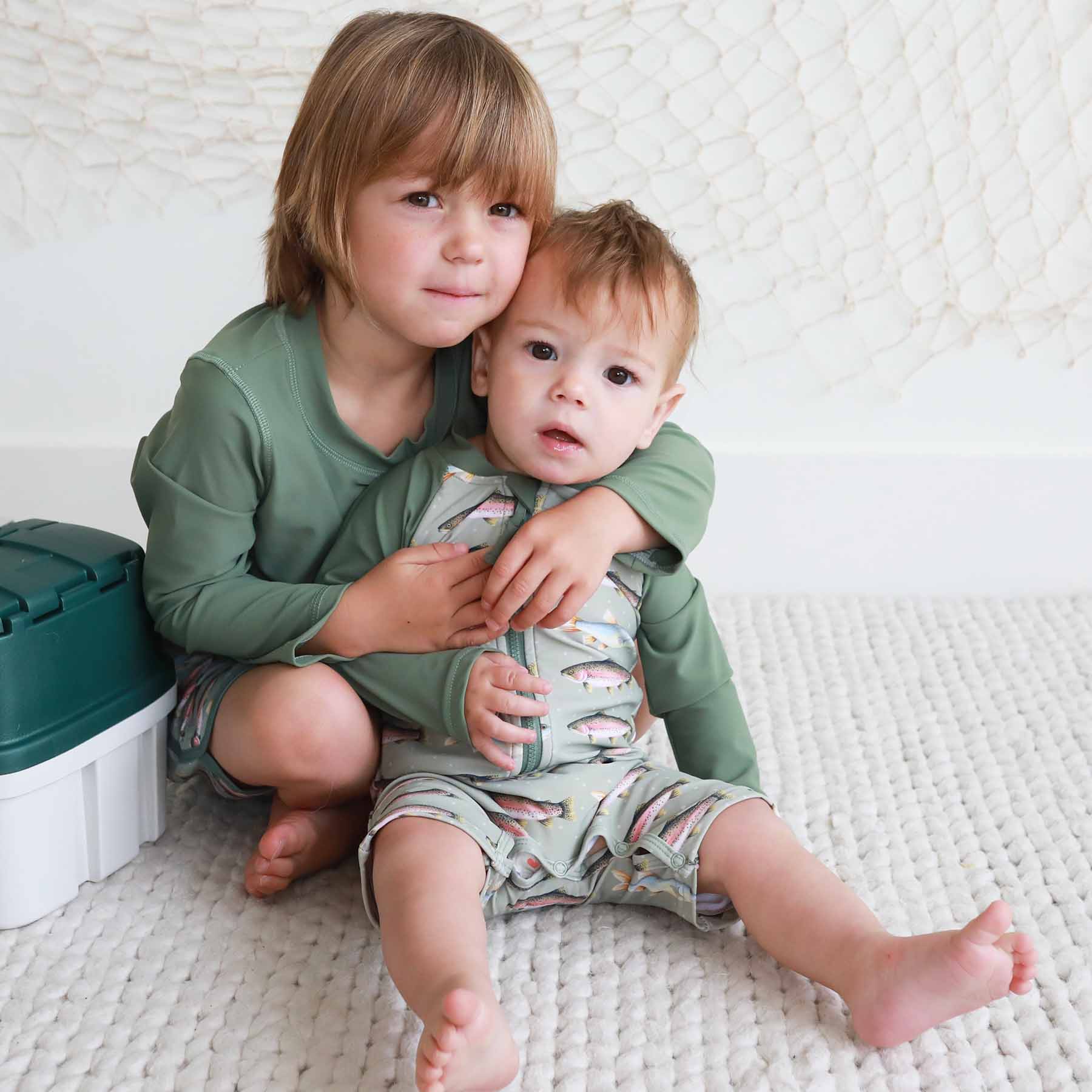 Long Sleeve Rash Guard Swim Romper Shortie