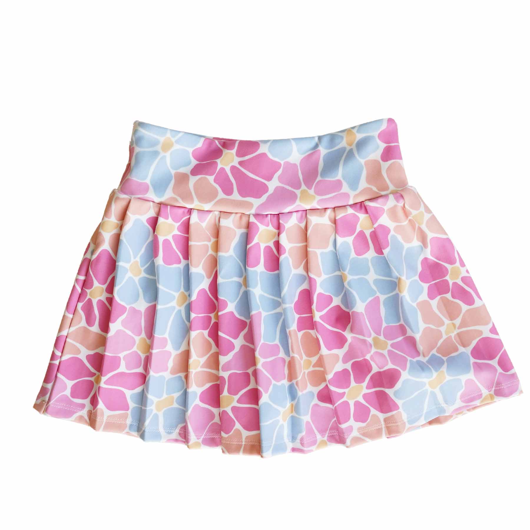 Kids Athletic Pleated Skirt | Power Flowers