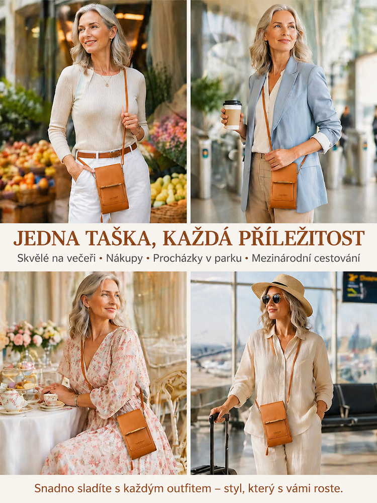 🛍️ Zbavte se těžkých tašek! Objevte chytrou dotykovou mini kabelku, kterou nebudete chtít sundat. ✨