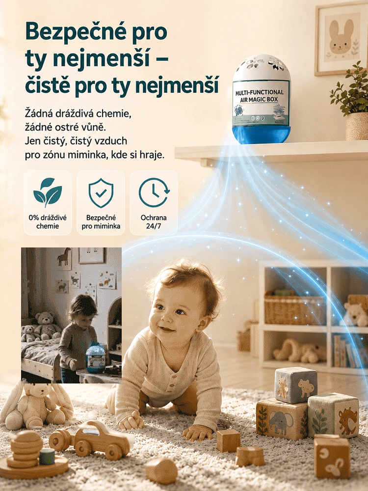 🌟 Chytrý čistič vzduchu: Váš domov bez prachu a alergenů v jediné vteřině 🌟