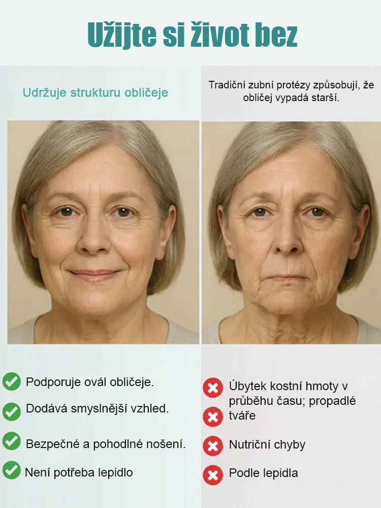 Přestaňte utrácet tisíce u zubaře! Získejte doma pohodlné zubní protézy na míru během několika sekund.