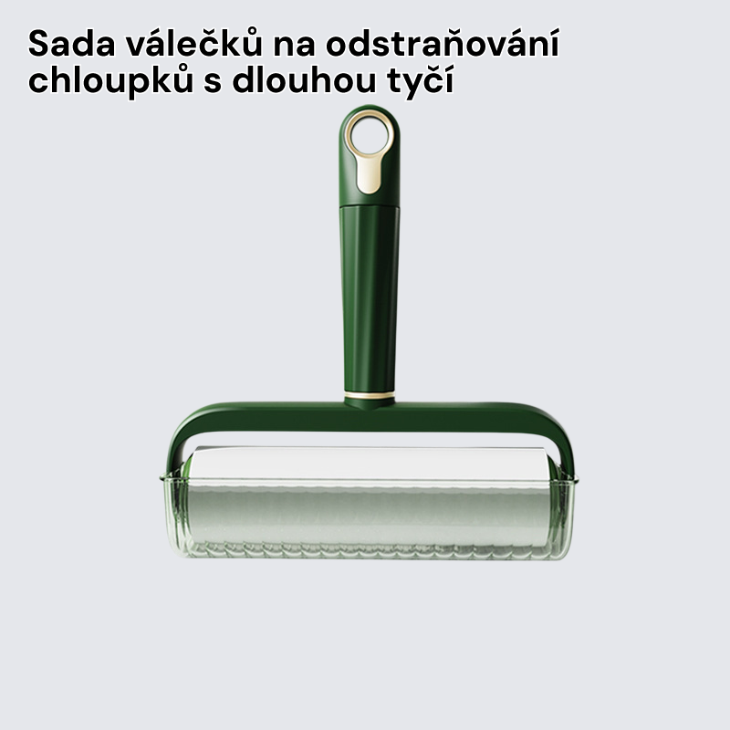 Sada válečků na odstraňování chloupků s dlouhou tyčí