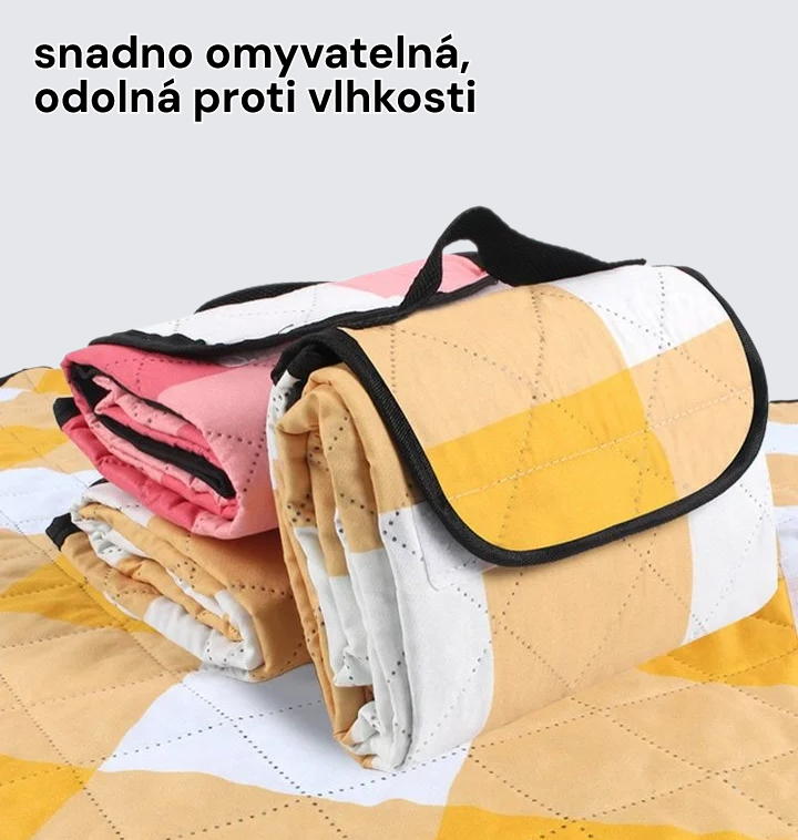 Ztluštěná venkovní nepromokavá pikniková podložka