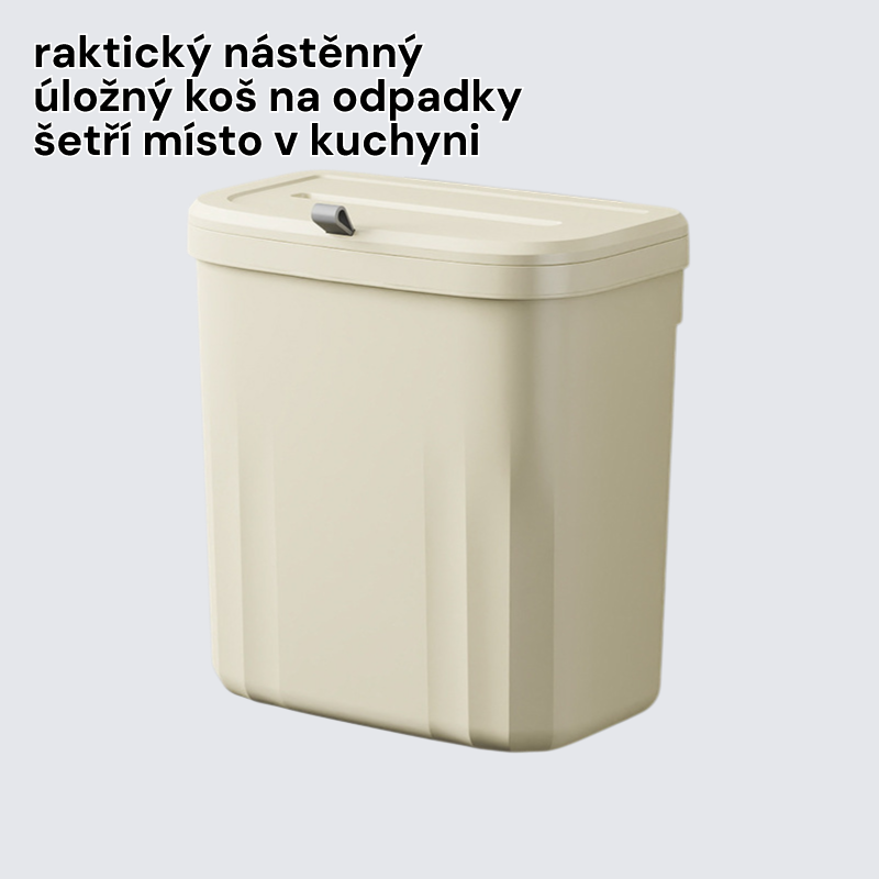 Nástěnný úložný koš na odpadky v kuchyni
