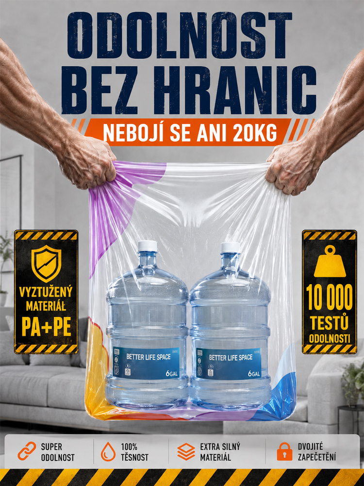 💡 Máte plnou skříň? Sbalte oblečení bez námahy! Extra velký vakuový kompresní vak (bez nutnosti pumpy) – Okamžitě uvolní 80 % prostoru