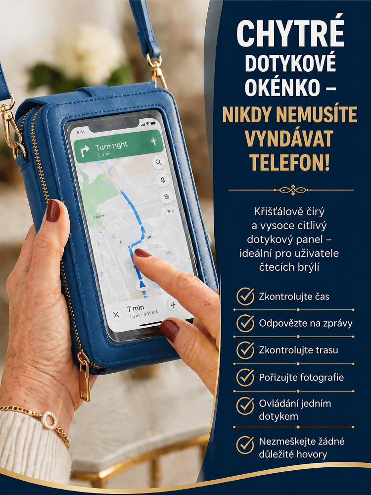 🛍️ Zbavte se těžkých tašek! Objevte chytrou dotykovou mini kabelku, kterou nebudete chtít sundat. ✨