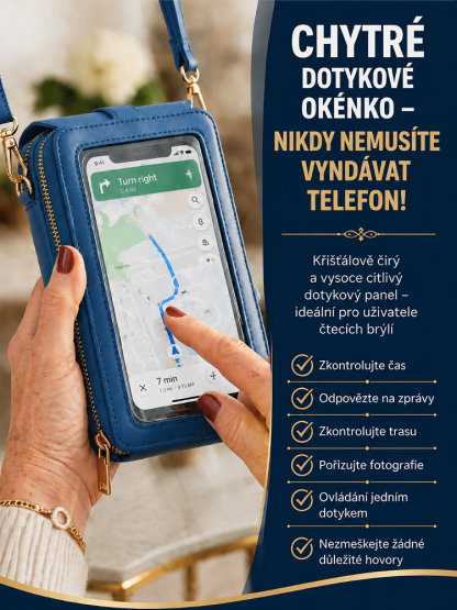 🛍️ Zbavte se těžkých tašek! Objevte chytrou dotykovou mini kabelku, kterou nebudete chtít sundat. ✨