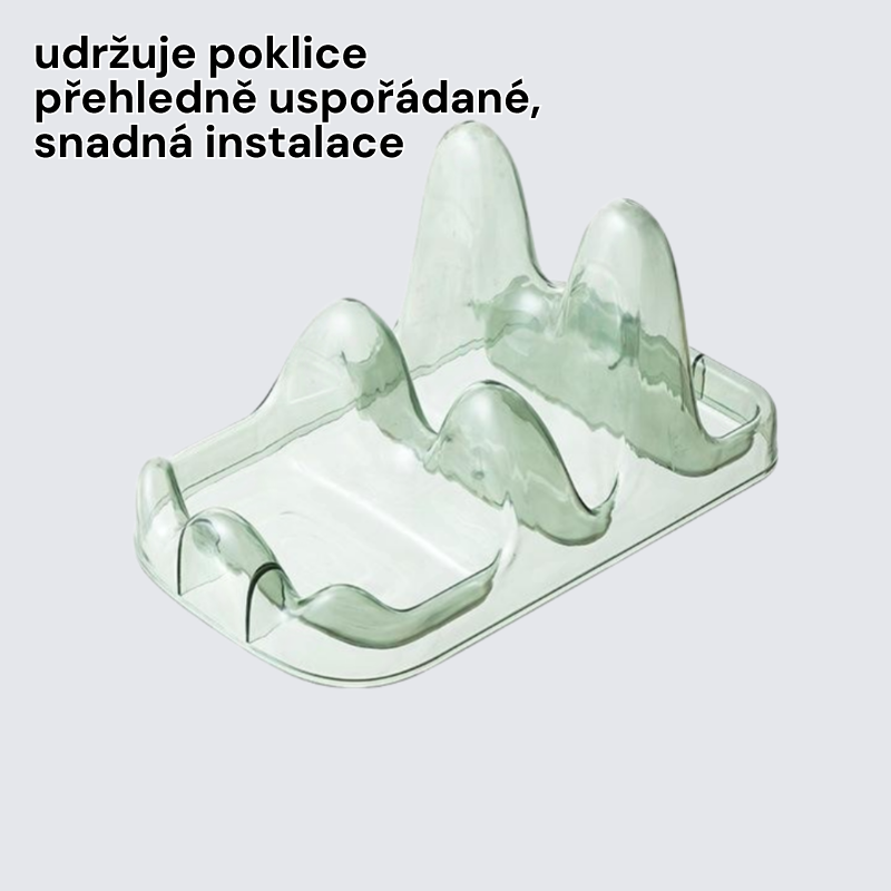 Multifunkční stojan na poklice od hrnců