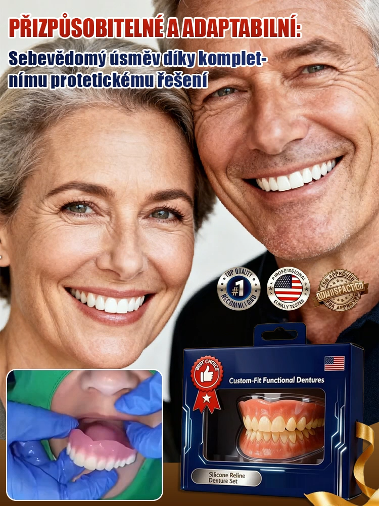 Přestaňte utrácet tisíce u zubaře! Získejte doma pohodlné zubní protézy na míru během několika sekund.
