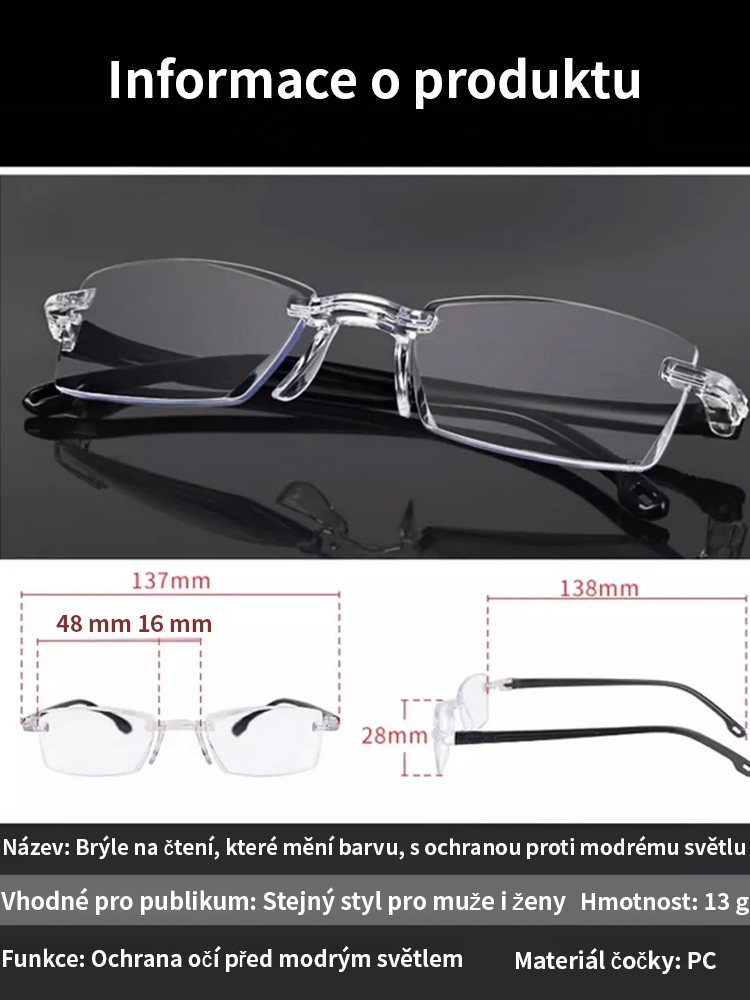 【Chytré čtecí brýle pro každého】 👁️ Čtení/Používání telefonu/Sledování televize | Jedna čočka pro všechny