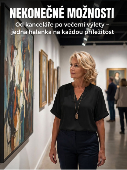 Prodýchací čisté barvy v Collar volný krátký rukáv ✨ Objevte halenku, která Vám dodá sebevědomí a styl!