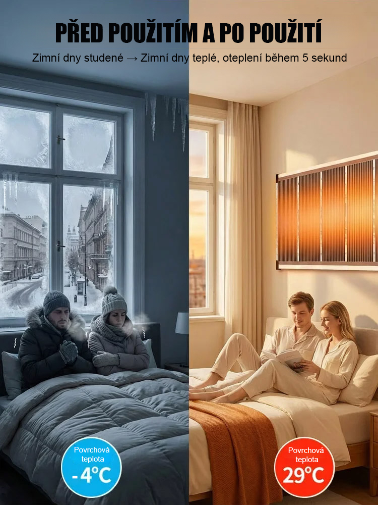 【5 sekund rychlé zahřátí】Německá high-tech grafenová nástěnná topení✨Zapomeňte na vysoké účty za plyn tuto zimu! Seznamte se s nejnovějším grafenovým topným panelem, který je ultratenký, tichý a extrémně energeticky úsporný.