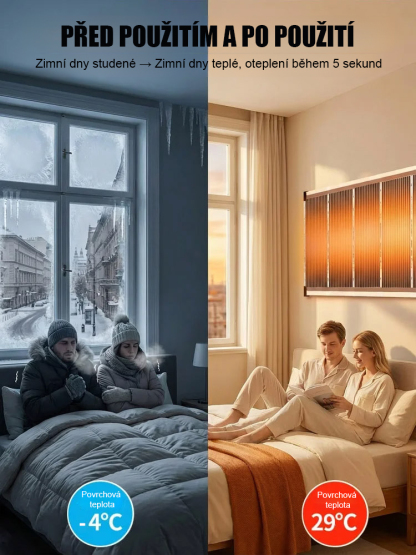 【5 sekund rychlé zahřátí】Německá high-tech grafenová nástěnná topení✨Zapomeňte na vysoké účty za plyn tuto zimu! Seznamte se s nejnovějším grafenovým topným panelem, který je ultratenký, tichý a extrémně energeticky úsporný.