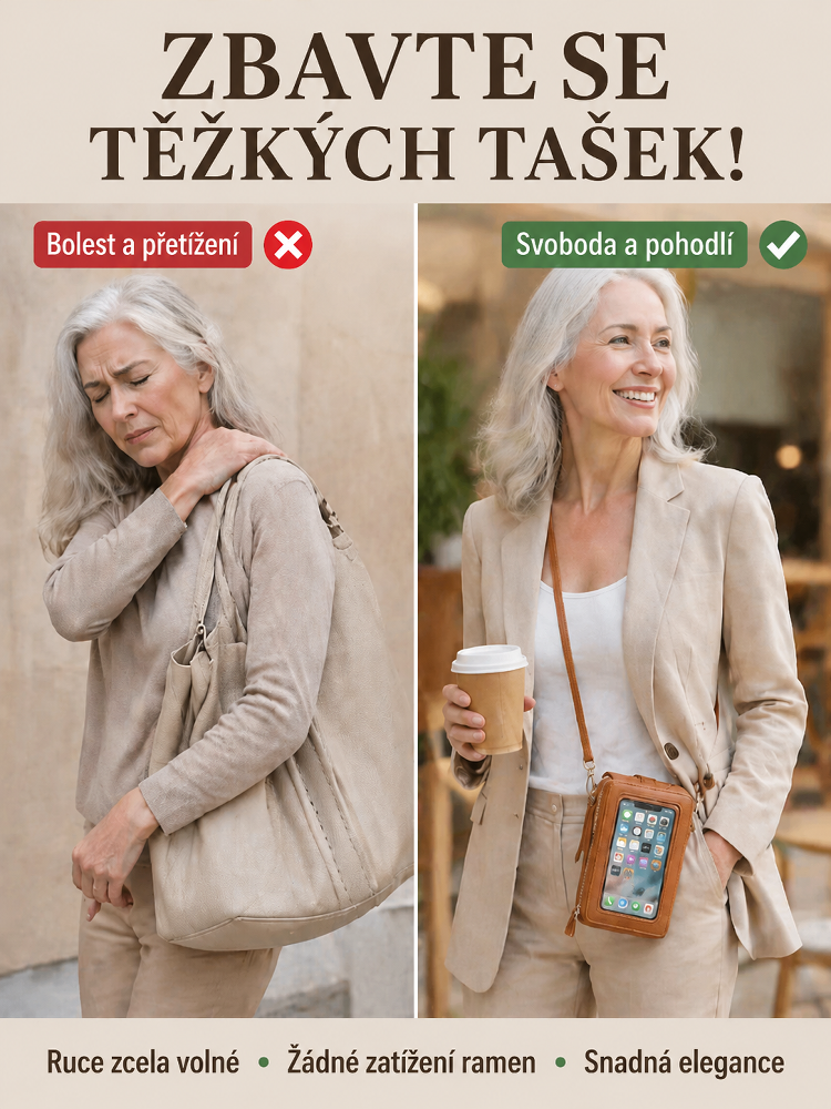 🛍️ Zbavte se těžkých tašek! Objevte chytrou dotykovou mini kabelku, kterou nebudete chtít sundat. ✨
