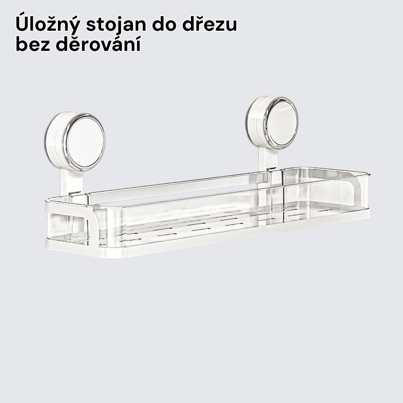 Úložný stojan do dřezu bez děrování