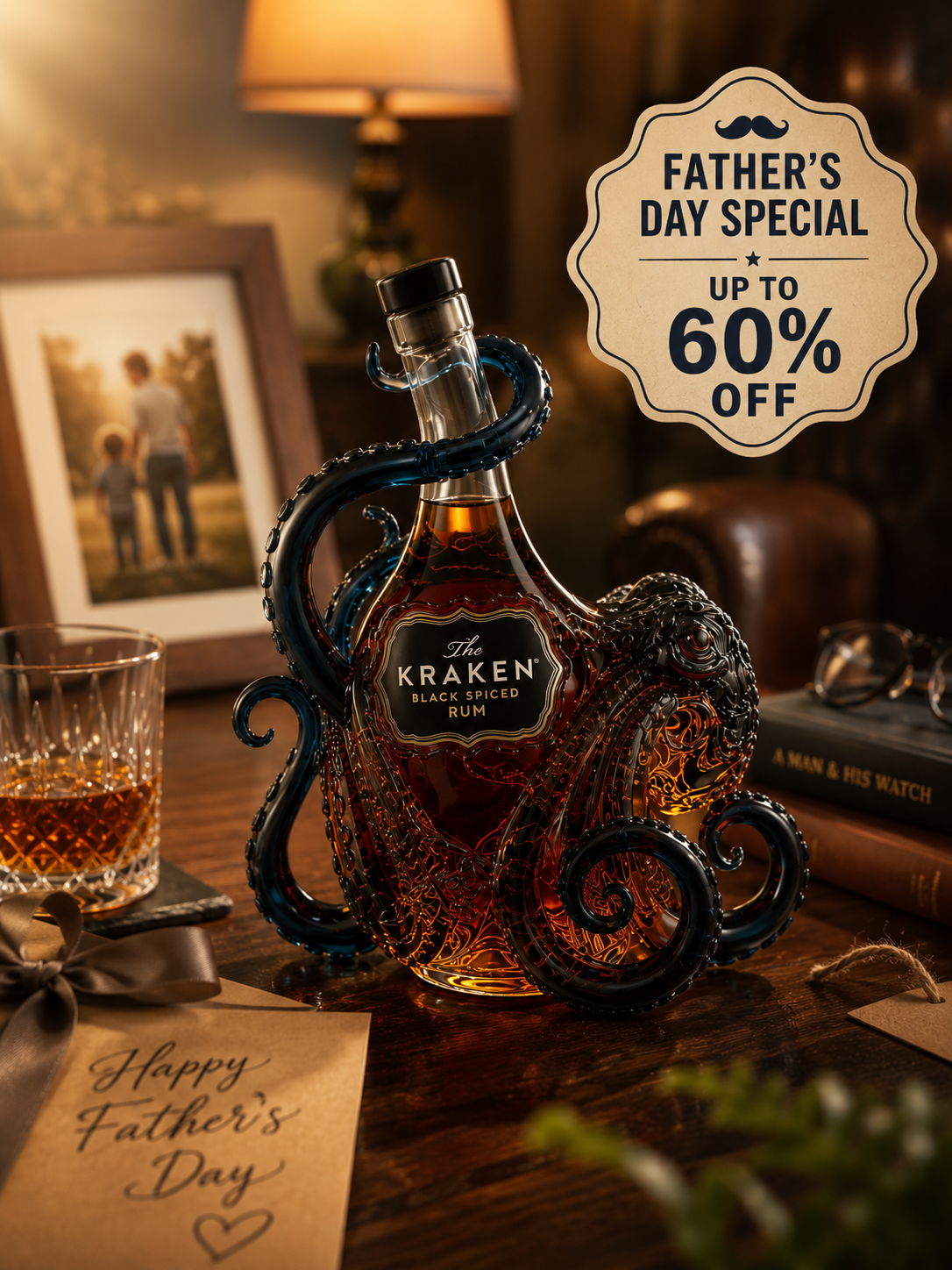 Suggested image: limited-time offer product image of the octopus collector bottle and black gift box