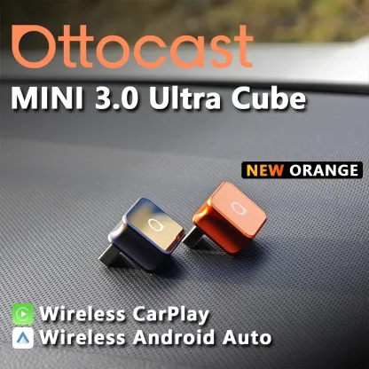 Ottocast Mini Cube 3.0 wireless CarPlay Android Auto Adapter