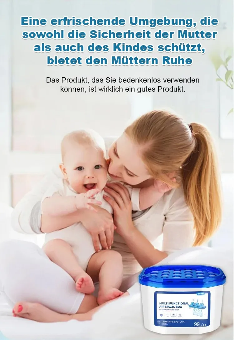 Multifunktionale Staubentferner-Box ohne Bohren✨ In 3 Sekunden schwebende Teilchen sofort einfangen✨Keine mühsame Staubarbeit mehr – 20 Jahre lang❤️Chlorfreie und reizfreie Rezeptur – Schwangere, Babys und Haustiere können sie bedenkenlos nutzen!