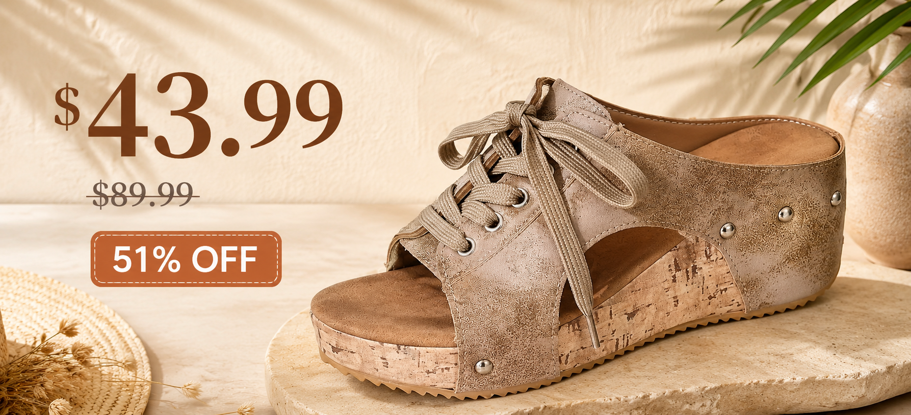 Price image: $43.99 sale price, $89.99 original price, and 51% OFF promotion