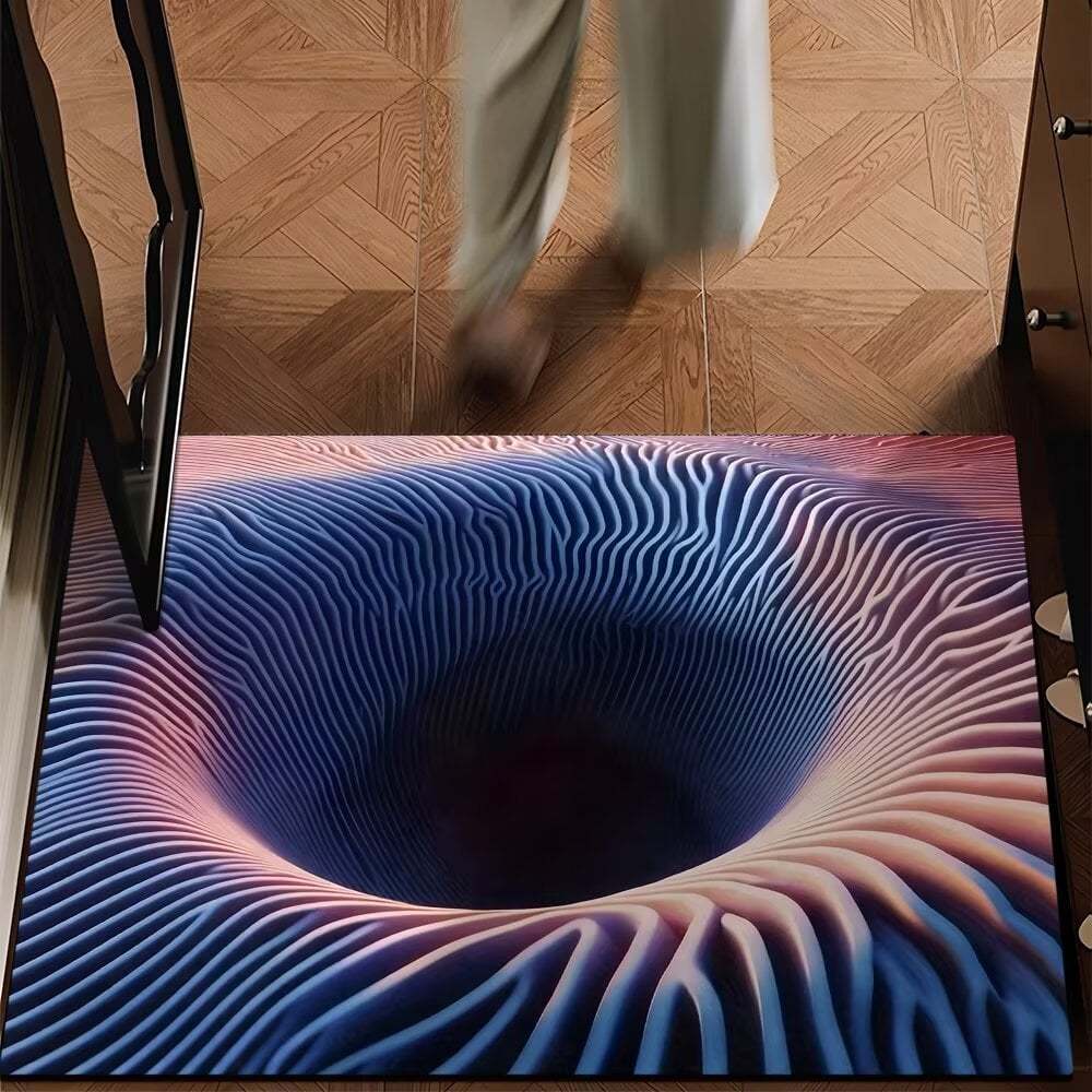 🔥Last Day 49% OFF - 😮Visual Illusion Endless Abyss Pattern HD Printed Non-Slip Doormat👀⭐
