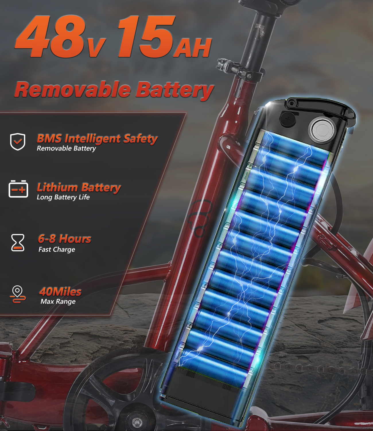 Adult Electric Tricycle, 500W motor, 48V 15AH battery, weight capacity 440 lbs, max form range 50 miles, max speed 18 mph， LED display, Two seats