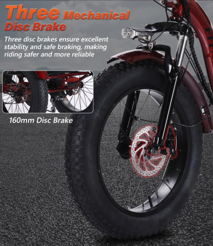 Adult Electric Tricycle, 500W motor, 48V 15AH battery, weight capacity 440 lbs, max form range 50 miles, max speed 18 mph， LED display, Two seats