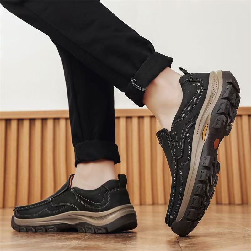 ⏰Last Day! 45% OFF  🔥MANTRAFF®Men's Genuine Leather Walking Shoes with Arch Support & Wide Toe Box