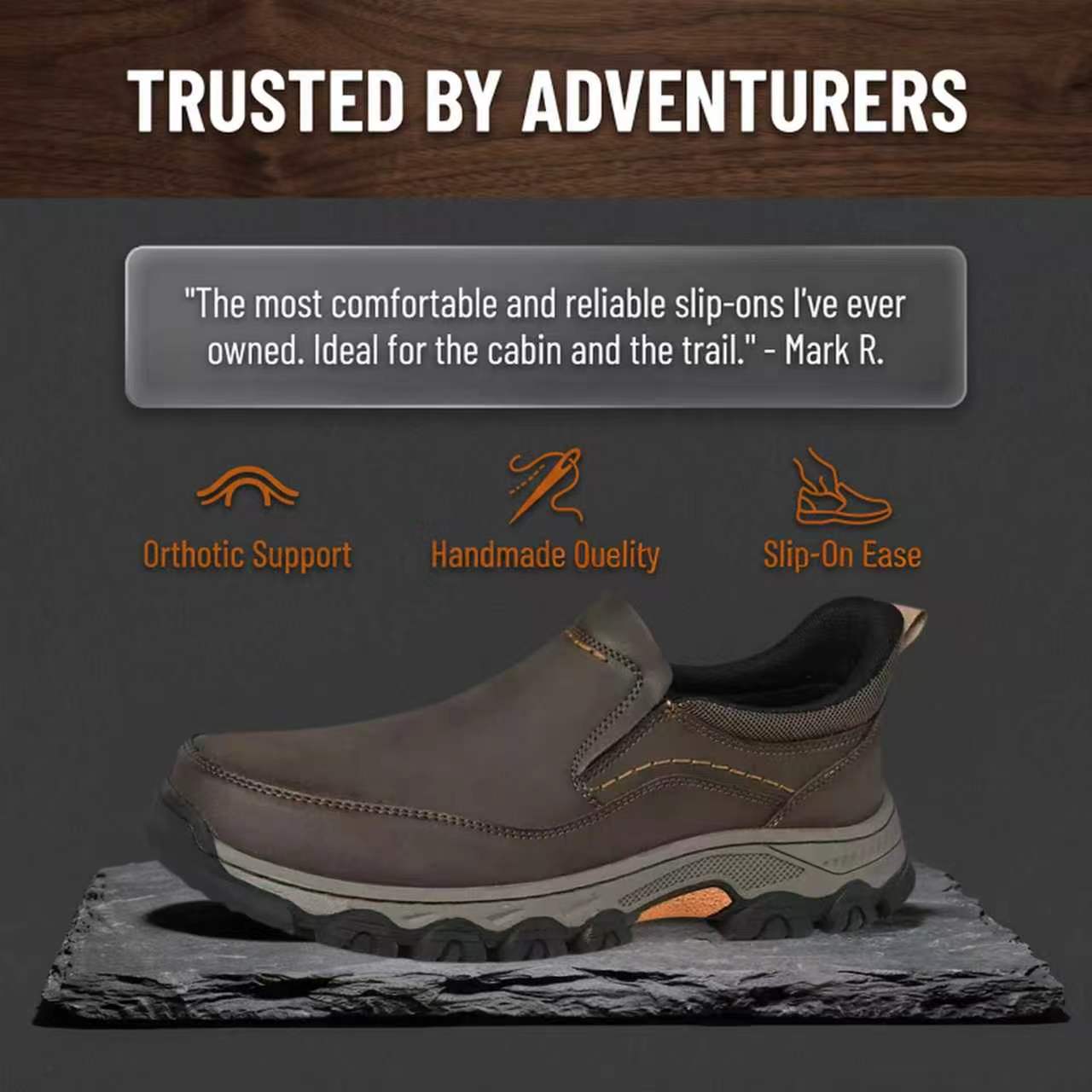⏰Last Day!45% OFF 🔥MANTRAFF® Men's Genuine Leather Orthopedic Walking Shoes