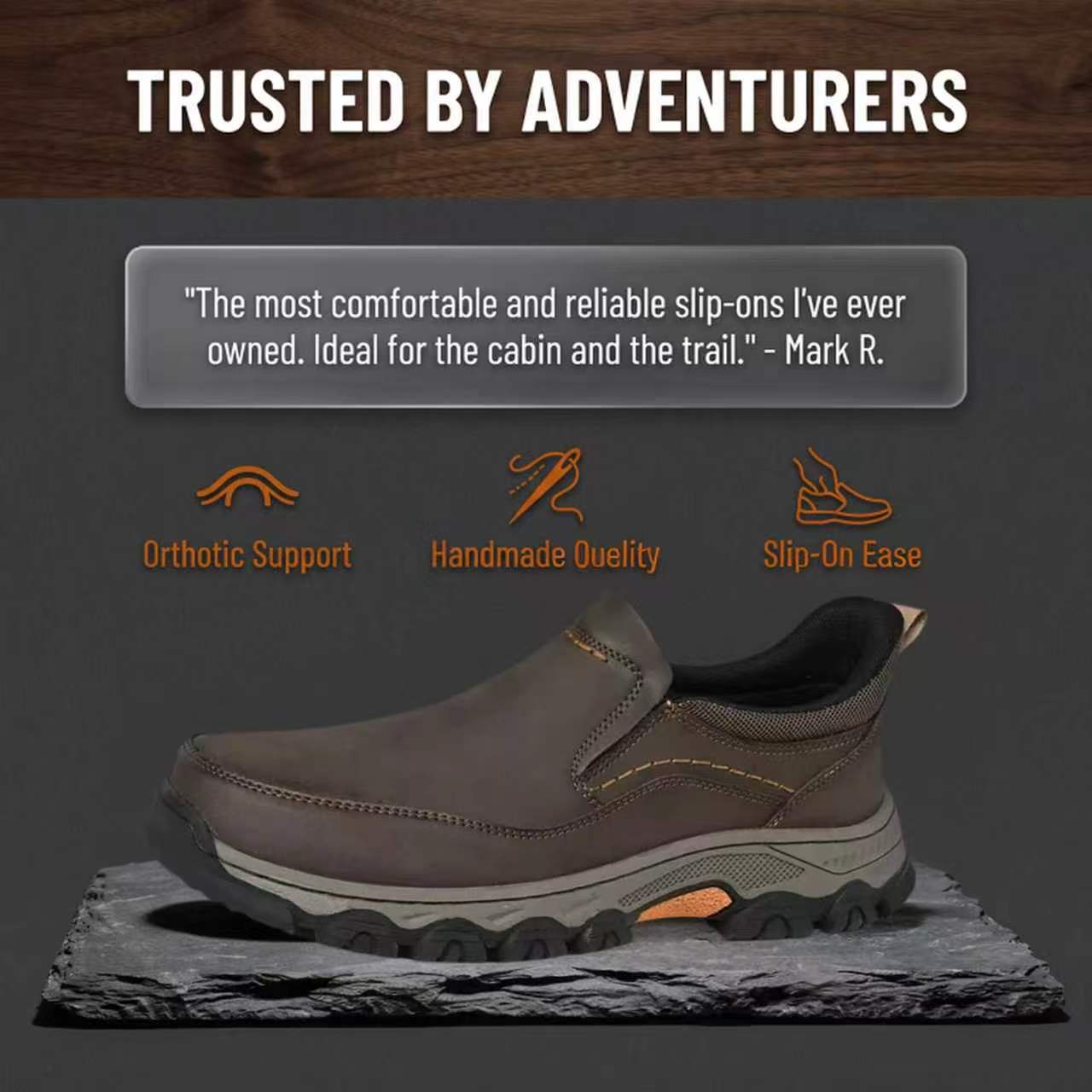 ⏰Last Day!45% OFF 🔥MANTRAFF® Men's Genuine Leather Orthopedic Walking Shoes