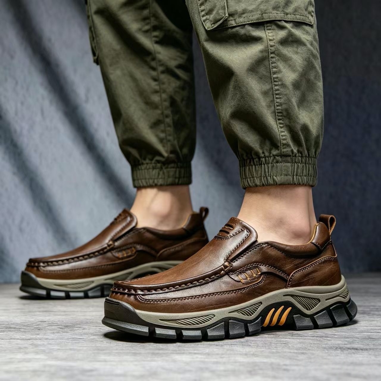 ⏰Last Day!45% OFF 🔥MANTRAFF®Men's Handmade Genuine Leather Orthopedic Walking Shoes