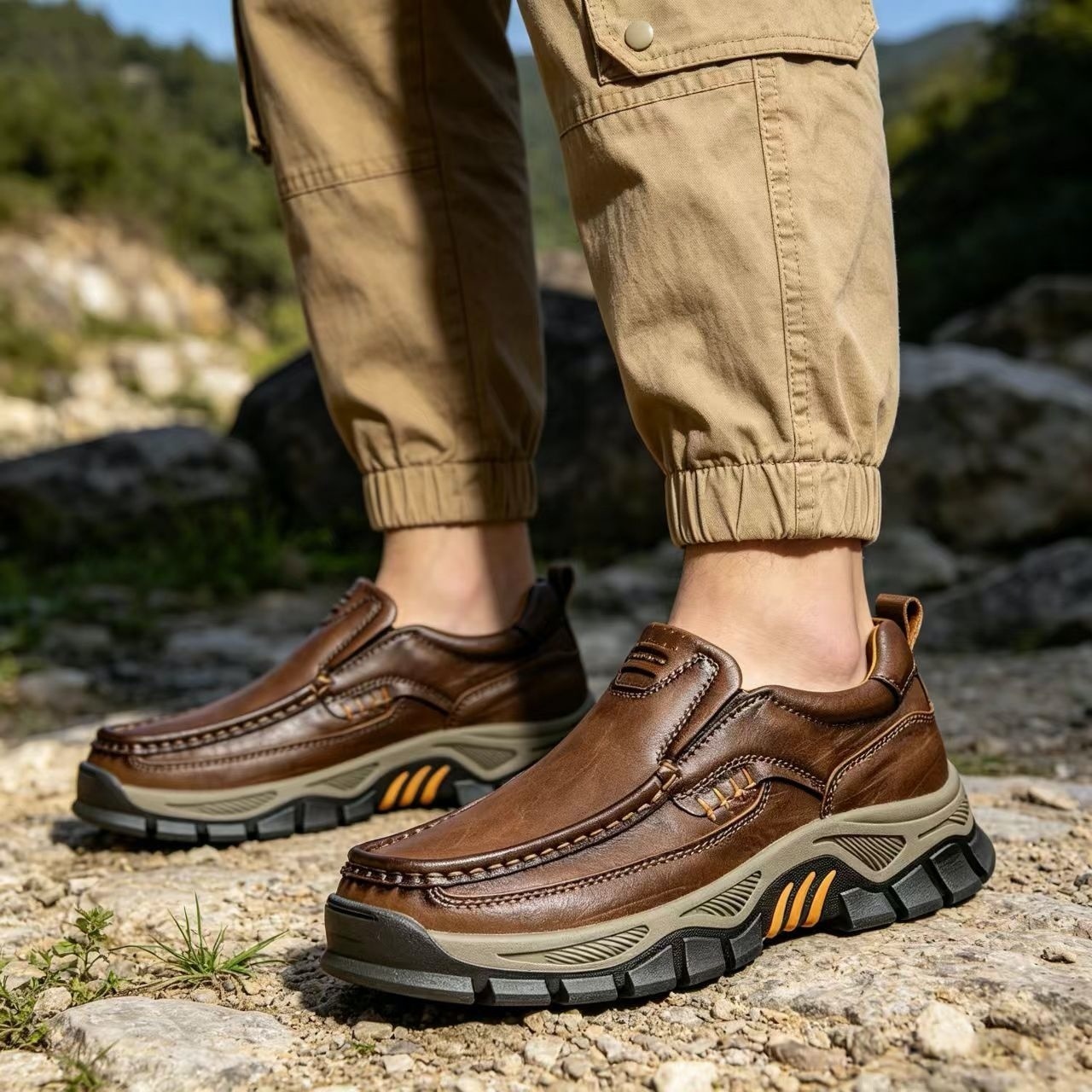 ⏰Last Day!45% OFF 🔥MANTRAFF®Men's Handmade Genuine Leather Orthopedic Walking Shoes