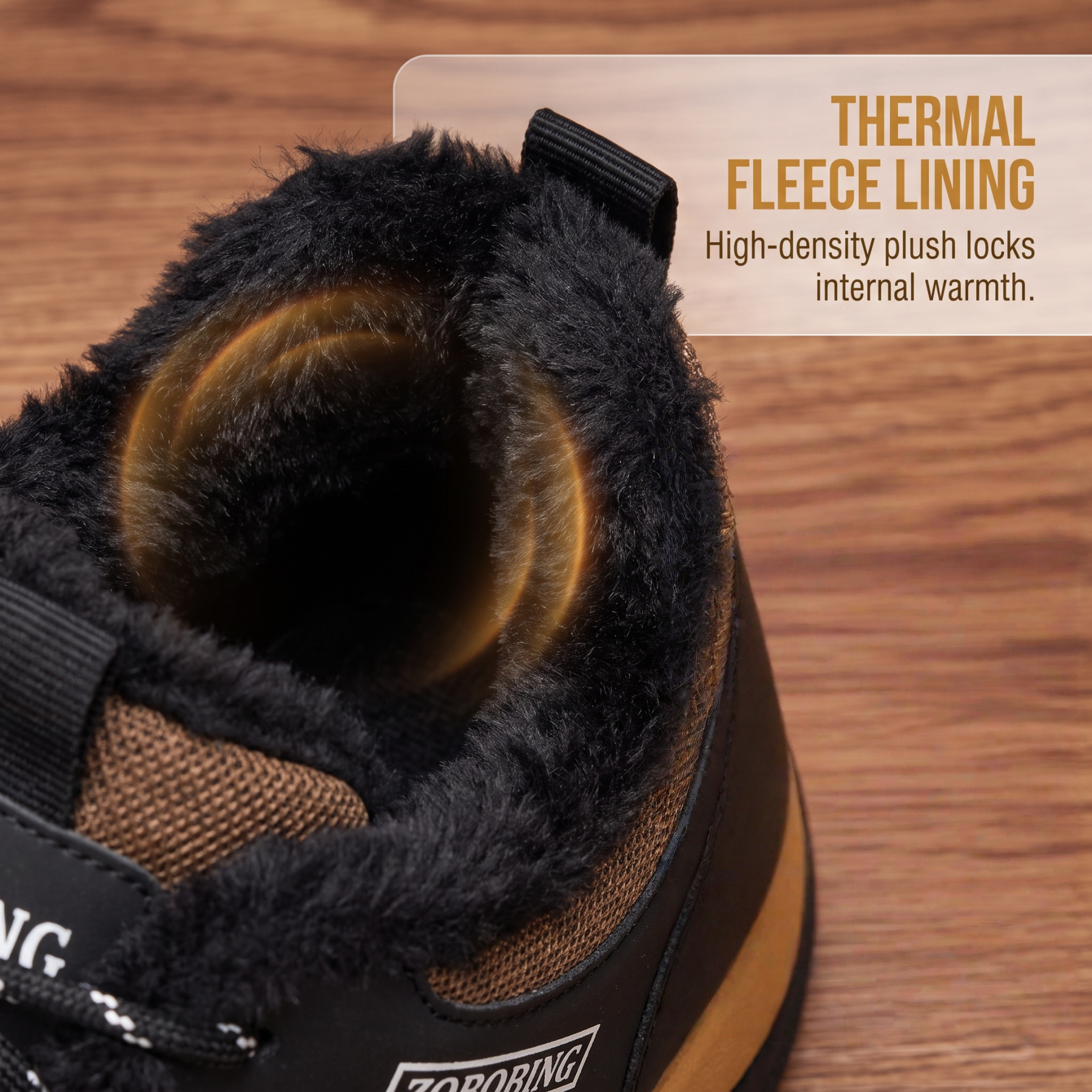 ⏰Last Day! 45% OFF  🔥MANTRAFF®Men's Winter Fleece Lined High Top Outdoor Safety Hiking Boots