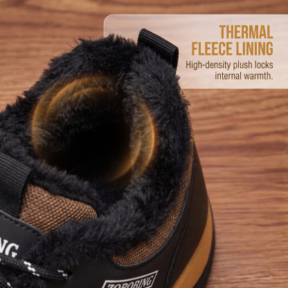 ⏰Last Day! 45% OFF  🔥MANTRAFF®Men's Winter Fleece Lined High Top Outdoor Safety Hiking Boots