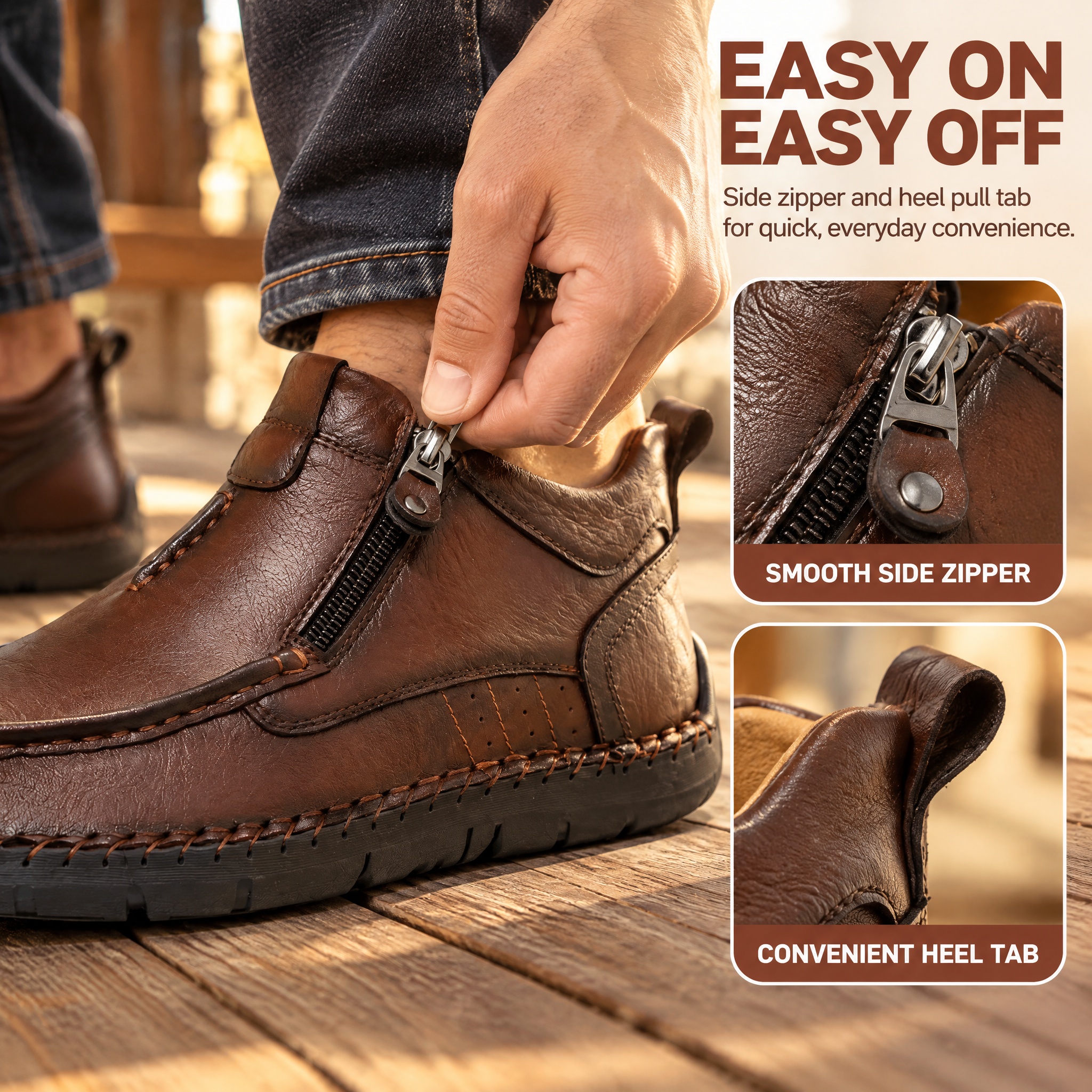 ⏰Last Day! 45% OFF🔥MANTRAFF®Men’s Mid-Top Slip-On Knit Walking Shoes