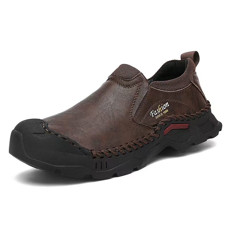 ⏰Last Day! 45% OFF  🔥MANTRAFF®Men's Slip-On Outdoor Hand-Stitched Leather Shoes