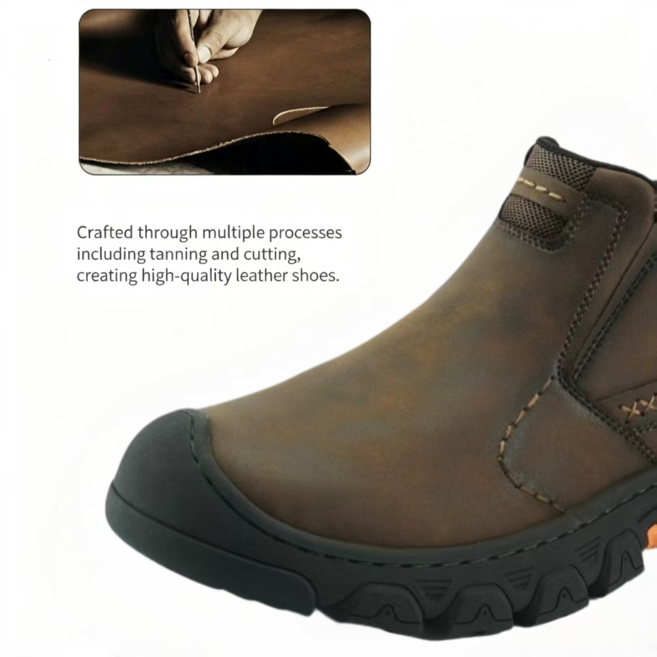 ⏰Last Day! 45% OFF  🔥GARB® Men’s Genuine Leather Slip-On Outdoor Walking Shoes