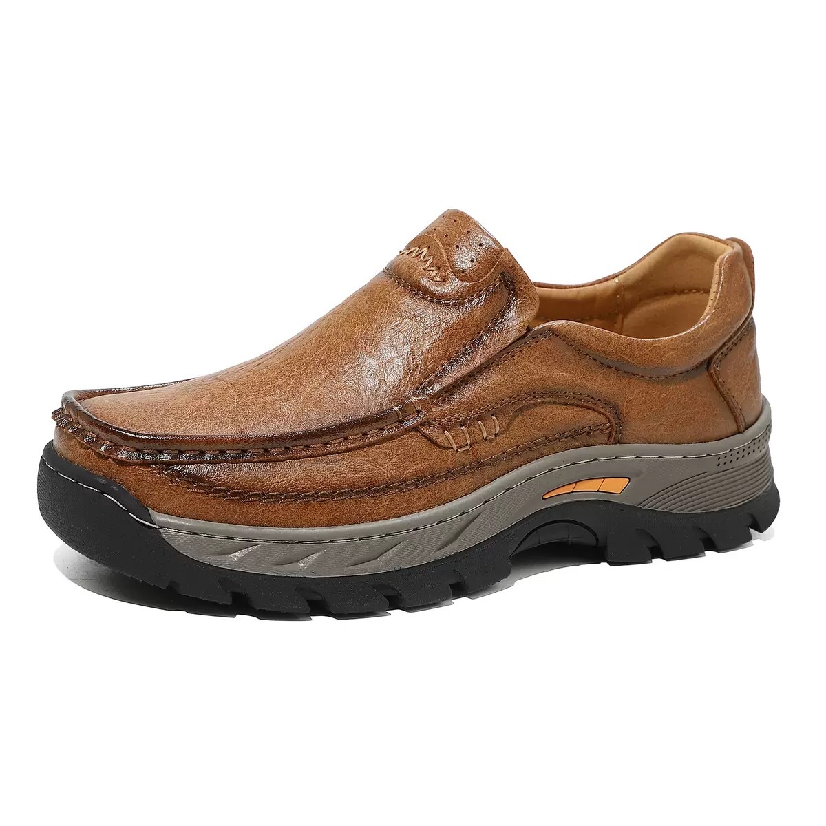 ⏰Last Day! 45% OFF🔥MANTRAFF®Men’s Wide Fit Leather Loafers Non-slip Thick Sole Walking Shoes