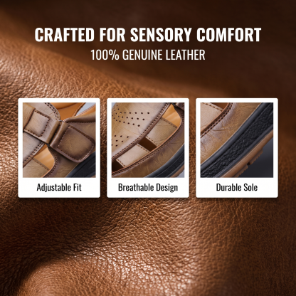 ⏰Last Day! 45% OFF  🔥MANTRAFF®Men's Handmade Genuine Leather Breathable Orthopedic Sandals